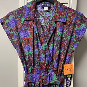 Vintage Paisley Romper